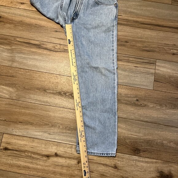 Men's Levis 505 Regular Fit Denim Jeans SZ 34x30 Blue Cotton Modern Red Tab - Picture 12 of 12